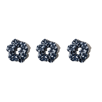 3PK AFL Carlton Blues Hair Scrunchie/Tie Accessory 10cm