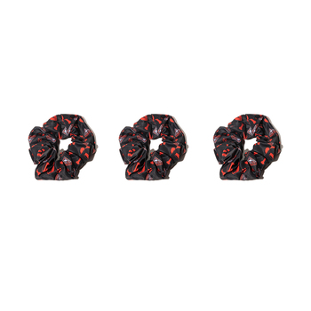 3PK AFL Essendon Bombers Hair Scrunchie/Tie Accessory 10cm