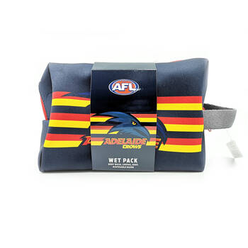 5pc AFL Adelaide Crows Bag Body Wash/Disposable Razor/Loofa & Soap