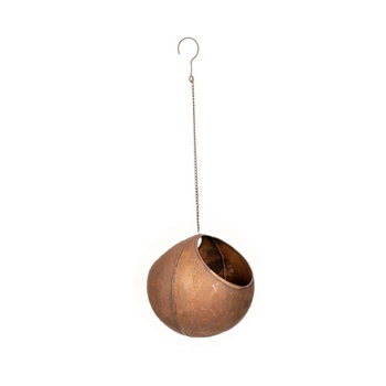 Hanging 21cm Ball Metal Rust Garden Planter Decor - Large