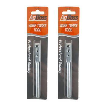 2PK AgBoss Fencing Repair Premium Steel Barb Wire Twisting Tool 12.5cm