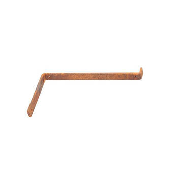  Metal Wall Heavy-Duty L Bracket Large 30x17cm - Rust
