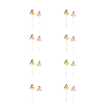 8PK Resin Stake Fairy On Stick Figurine Garden Plant Pot Decor