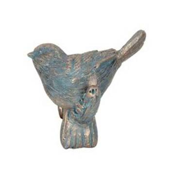  Polyresin Bird Planter Pot Sitter Ornament Aged Brass Assorted