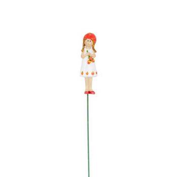  Strawberry Girls On Sticks Outdoor Decoration 26cm Red/White Assorted