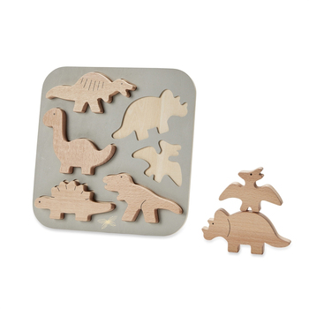By Astrup Wooden Puzzle Dinosaurs Animal Kids/Toddler 2y+