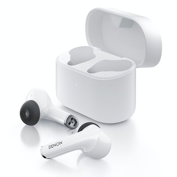 Denon In-Ear Headphones Active Noise-Cancelling White