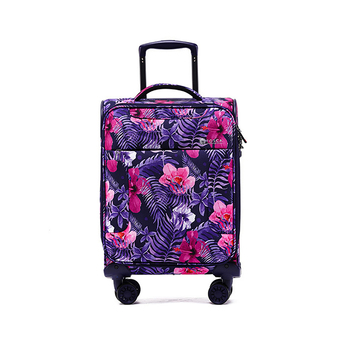 Tosca So-Lite 3.0 20" Cabin Trolley Luggage Suitcase - Flower