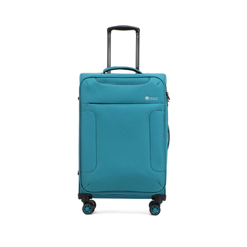 Tosca So-Lite 3.0 25" Checked Trolley Luggage Suitcase - Teal