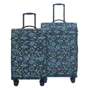 2pc Tosca So-Lite 3.0 25"/29" Checked Trolley Luggage Suitcase M/L Paisley