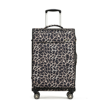 Tosca So-Lite 3.0 25" Checked Trolley Luggage Suitcase - Lepoard