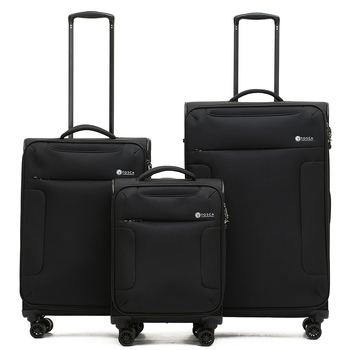 3pc So-Lite 3.0 Wheeled Suitcase Luggage Set- Black
