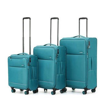 3pc Tosca So-Lite Suitcase Trolley Luggage Set - Teal