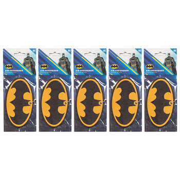 5PK The Stubby Club Batman Logo Vanilla Scent Car Air Freshener