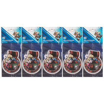 5PK The Stubby Club Harley Quinn Bubblegum Scent Car Air Freshener