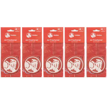 5PK The Stubby Club Holden Red Circle Crisp Scent Car Air Freshener