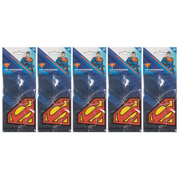 5PK The Stubby Club Cologne Scent Car Air Freshener - Superman Logo