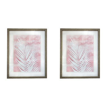 2PK LVD Framed Print Blush 1 Decorative Home/Office Decor 50x40cm