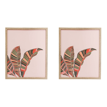 2PK LVD Framed Print Tropicanna Home Decor 45x55cm Rectangle