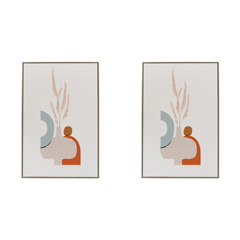 2PK LVD Framed Canvas Modern 2 Home Wall Decor 40x60cm