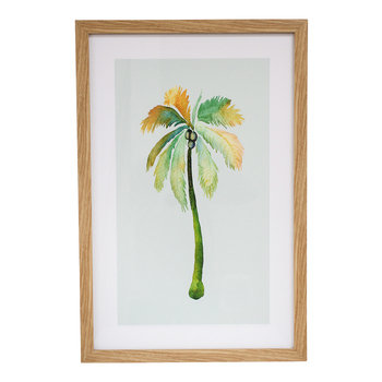 LVD Framed Glass/Rein 40x60cm Print Palm 2 Wall Hanging Art