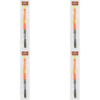 4PK Stunt Flyer Hand Pump Whistle Rocket Kids Toy Assorted 6y+
