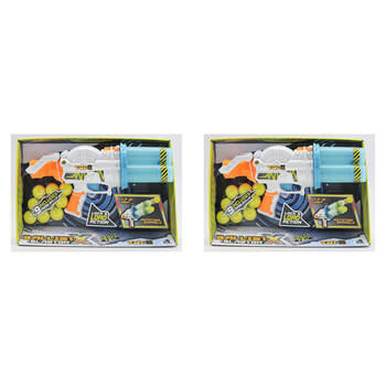 2PK Ballist-X Tri Blaster Rotating Barrels Kids Nerf Gun Toy w/ 9 Foam Balls 6y+