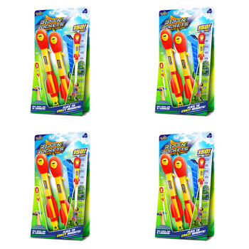 4PK Stunt Flyer Lanard Rippin Whistling Rockets w/ Launcher 6y+