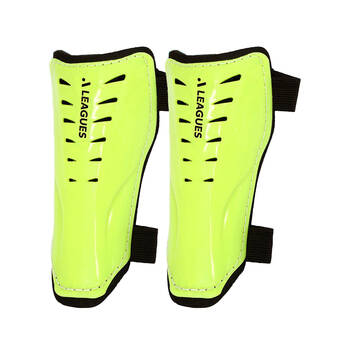 2pc A-League Slip In Soccer Shin Guards Size M Assorted