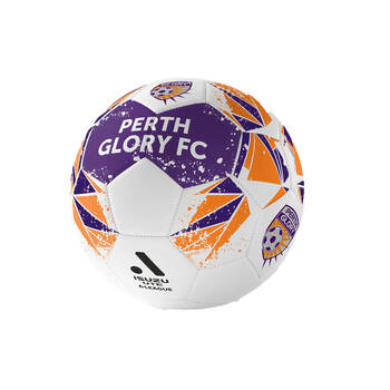 A-League Perth Glory A-League Soccer Ball Size 5 - Purple/Orange