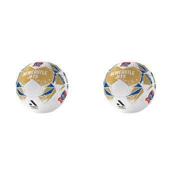 2PK A-League Newcastle Jets A-League Soccer Ball Size 1 - Mustard