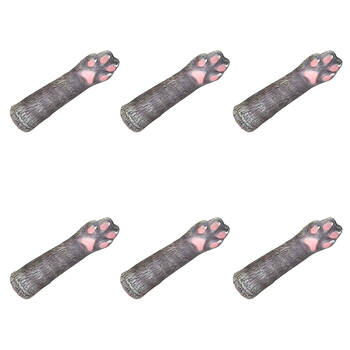 6PK Archie McPhee Latex Finger Cat Paw 11.4cm - Assorted