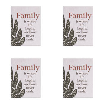 4PK Splosh Amber Garden Family Ceramic Magnet Home Decor 6x8cm
