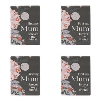 4PK Splosh Amber Garden Mum Ceramic Magnet Home Decor 6x8cm