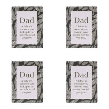 4PK Splosh Amber Garden Dad Ceramic Magnet Home Decor 6x8cm