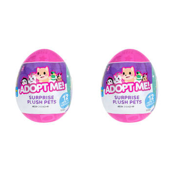 2PK Adopt Me 5 Inch Collectable Little Egg Kids Plush Stuffed Toy 6y+ Assorted