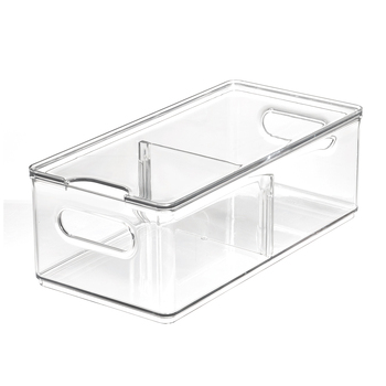iDesign The Home Edit Fridge Bin Divided Large