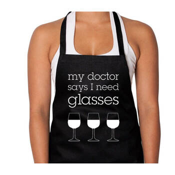 Annabel Trends Cotton Screen Print Apron 60x80cm My Doc Says