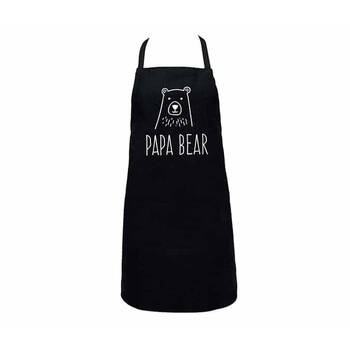 Annabel Trends Screen Print Apron Cooking Bib 60x80cm Papa Bear