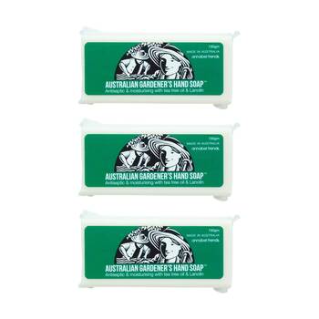 3PK Annabel Trends Australian Gardeners Hand Soap W/ Tea Tree Oil & Lanolin 150g
