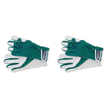 4pc Annabel Trends Second Goat Skin Gloves Unisex 25x11cm - Design Zig Zag