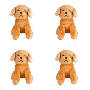 4PK Living Nature Mini Buddies 10cm Puppy Kids Animal Plush Assorted 0+