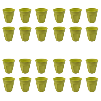 4x 6pc EcoSouLife Bamboo Cafe Latte Standard Lime 235ml