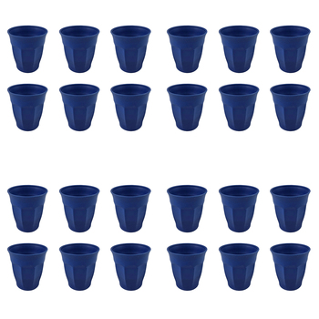 4x 6pc EcoSouLife Bamboo Cafe Latte Standard Sky Blue 235ml