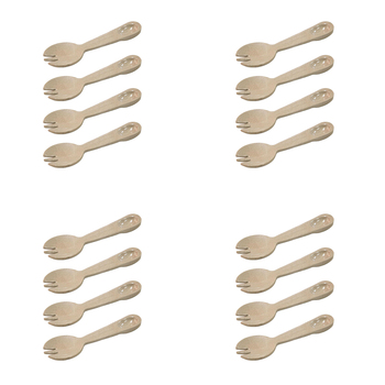 4x 4pc EcoSouLife Reusable Rice Husk Soul Dining Spork