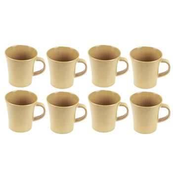 2x 8pc EcoSouLife Rice Husk/Melamine Soul Reusable Mug 296ml