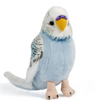 Living Nature 12.5cm Budgerigars w/ Sound Kids Toy Blue 0+