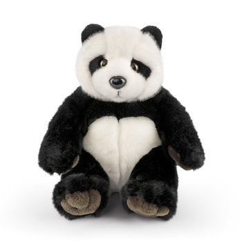Living Nature 24cm Panda w/ Sound Soft Plush Animal Kids Toy 0m+