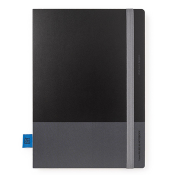 Any Day Now A5 Bound Ruled 80gsm Paper Notebook - Black
