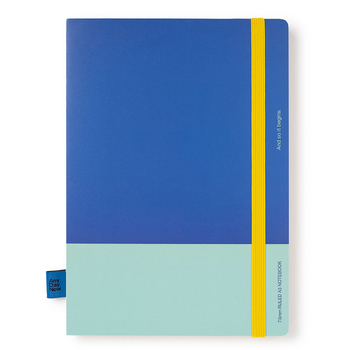 Any Day Now A5 Bound Ruled 80gsm Paper Notebook - Blue & Sky